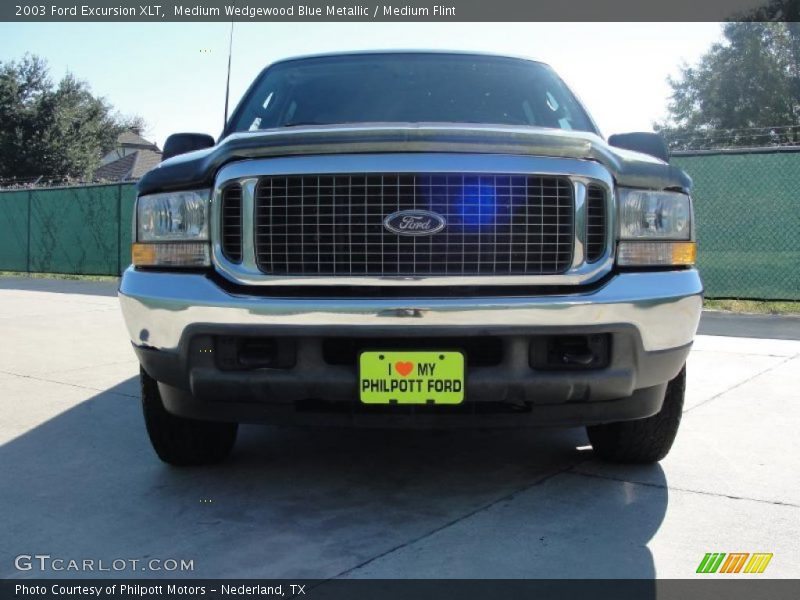 Medium Wedgewood Blue Metallic / Medium Flint 2003 Ford Excursion XLT