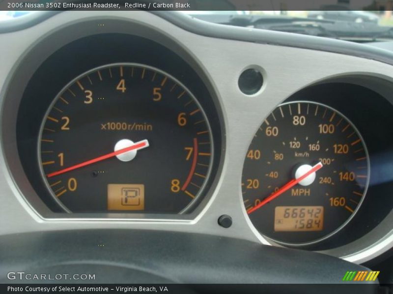 Redline / Carbon Black 2006 Nissan 350Z Enthusiast Roadster