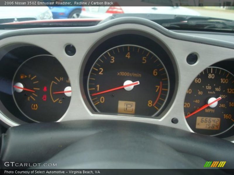 Redline / Carbon Black 2006 Nissan 350Z Enthusiast Roadster