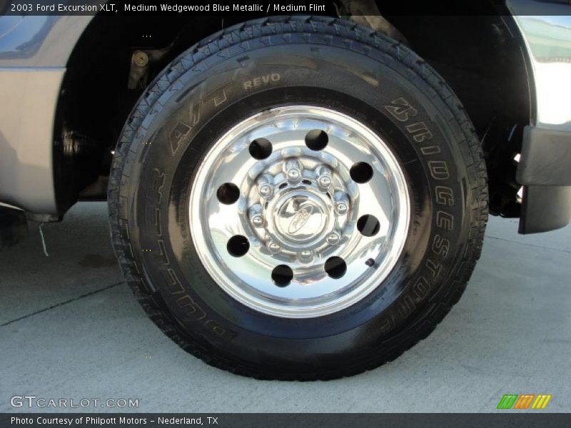 Medium Wedgewood Blue Metallic / Medium Flint 2003 Ford Excursion XLT
