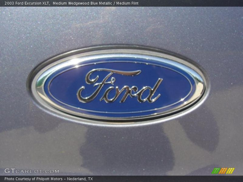 Medium Wedgewood Blue Metallic / Medium Flint 2003 Ford Excursion XLT