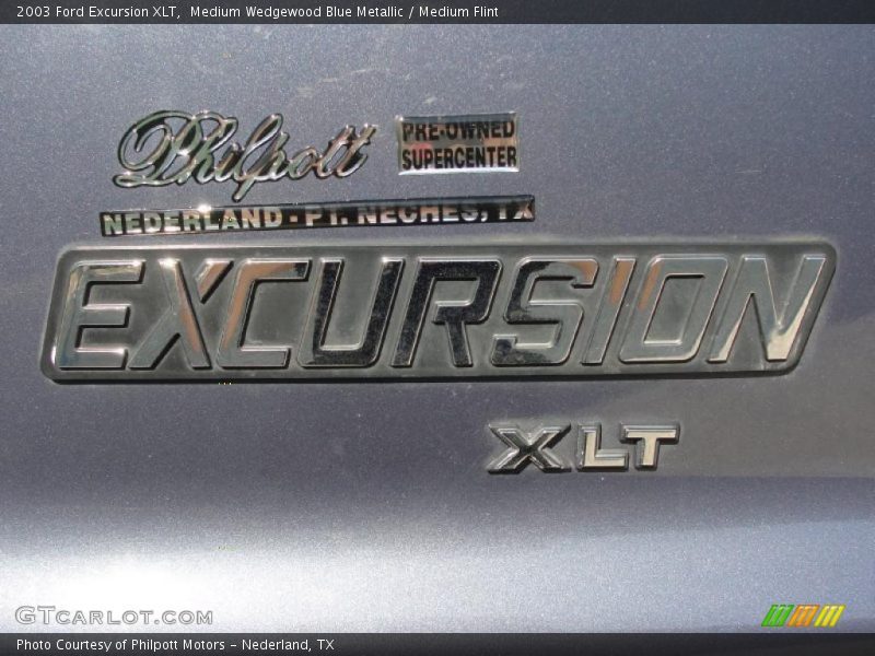 Medium Wedgewood Blue Metallic / Medium Flint 2003 Ford Excursion XLT