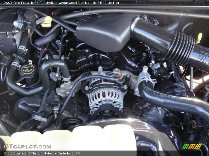 Medium Wedgewood Blue Metallic / Medium Flint 2003 Ford Excursion XLT
