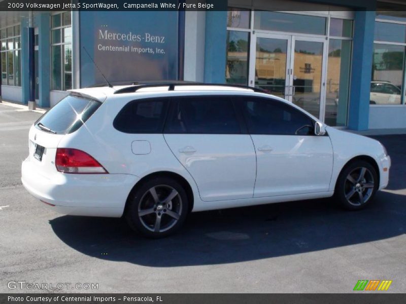 Campanella White / Pure Beige 2009 Volkswagen Jetta S SportWagen