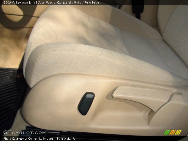 Campanella White / Pure Beige 2009 Volkswagen Jetta S SportWagen