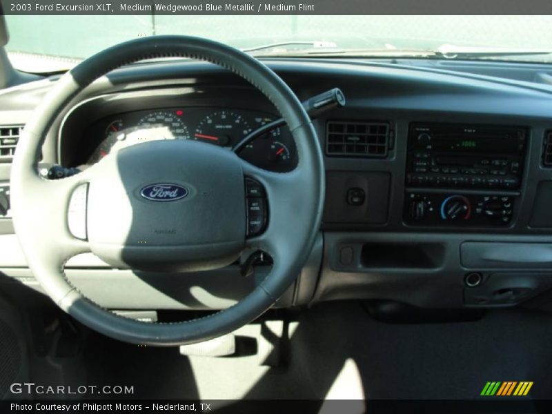 Medium Wedgewood Blue Metallic / Medium Flint 2003 Ford Excursion XLT