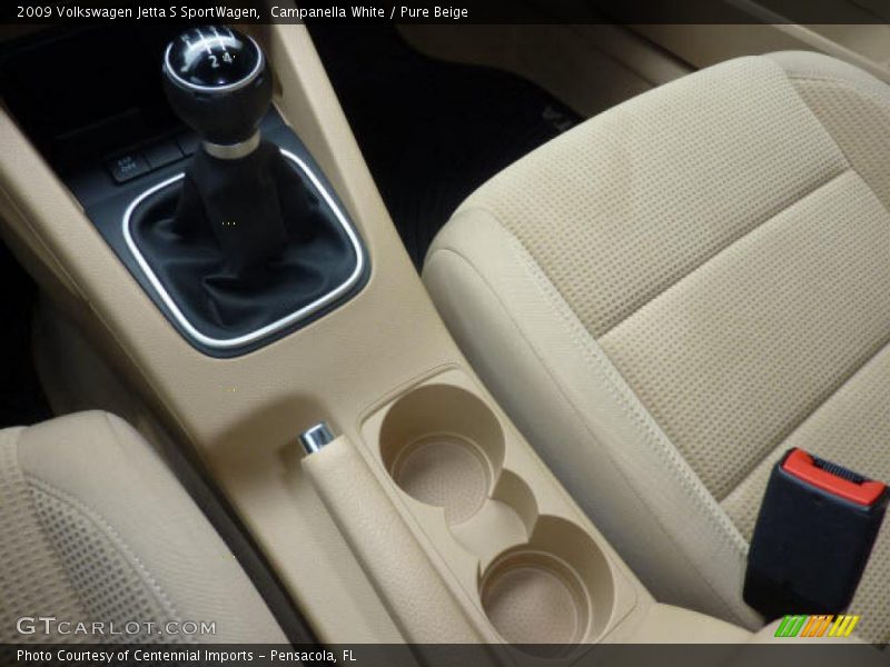Campanella White / Pure Beige 2009 Volkswagen Jetta S SportWagen