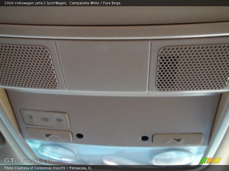 Campanella White / Pure Beige 2009 Volkswagen Jetta S SportWagen