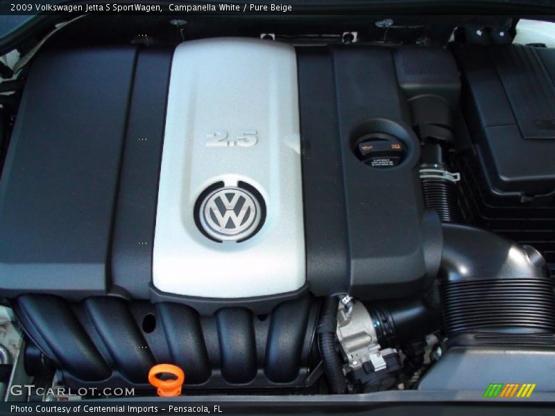 Campanella White / Pure Beige 2009 Volkswagen Jetta S SportWagen
