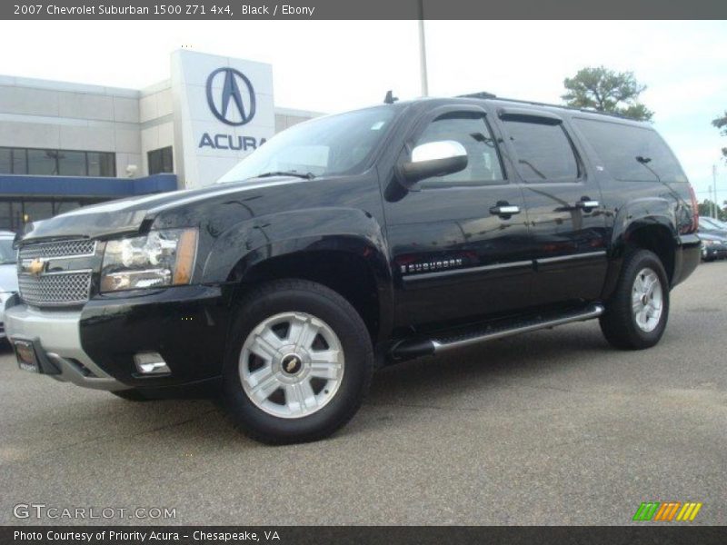 Black / Ebony 2007 Chevrolet Suburban 1500 Z71 4x4