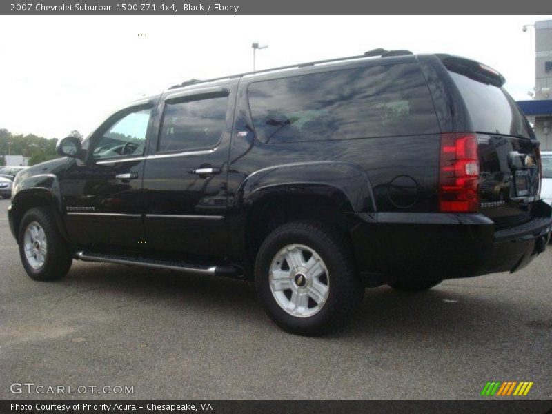 Black / Ebony 2007 Chevrolet Suburban 1500 Z71 4x4