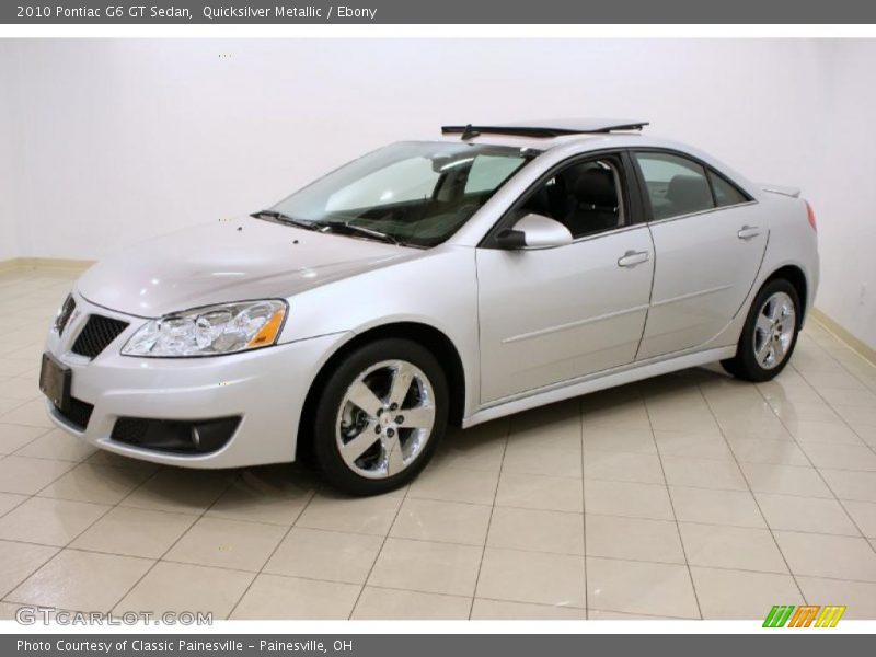 Quicksilver Metallic / Ebony 2010 Pontiac G6 GT Sedan