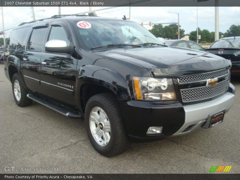 Black / Ebony 2007 Chevrolet Suburban 1500 Z71 4x4