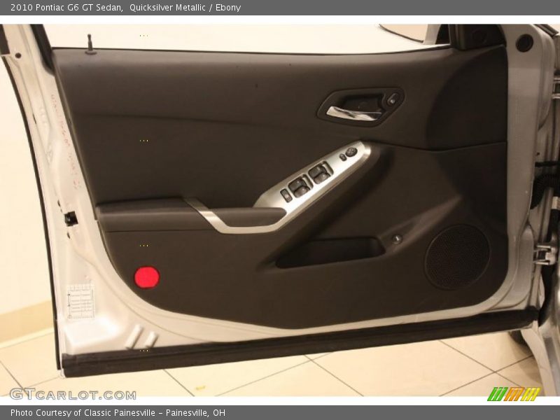 Quicksilver Metallic / Ebony 2010 Pontiac G6 GT Sedan