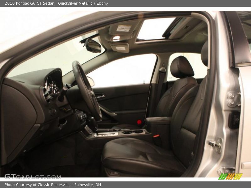 Quicksilver Metallic / Ebony 2010 Pontiac G6 GT Sedan