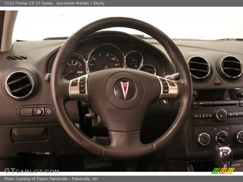 Quicksilver Metallic / Ebony 2010 Pontiac G6 GT Sedan