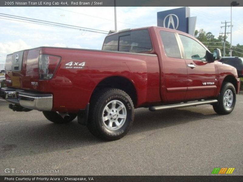 Red Brawn / Steel 2005 Nissan Titan LE King Cab 4x4