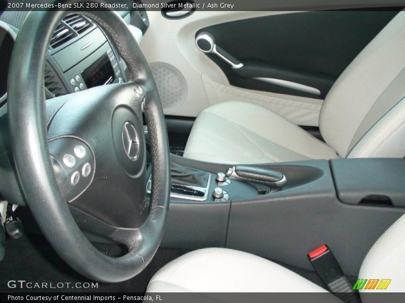 Diamond Silver Metallic / Ash Grey 2007 Mercedes-Benz SLK 280 Roadster