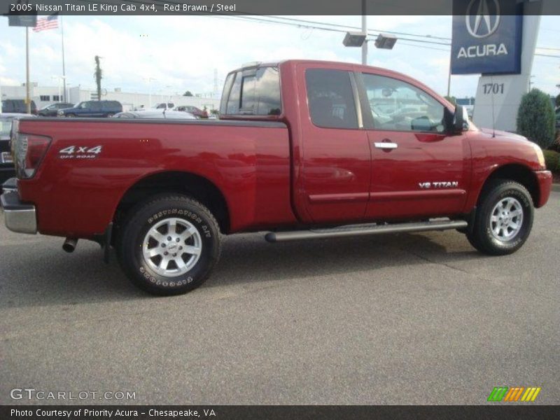 Red Brawn / Steel 2005 Nissan Titan LE King Cab 4x4