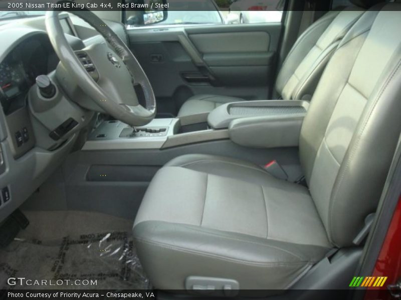 Red Brawn / Steel 2005 Nissan Titan LE King Cab 4x4
