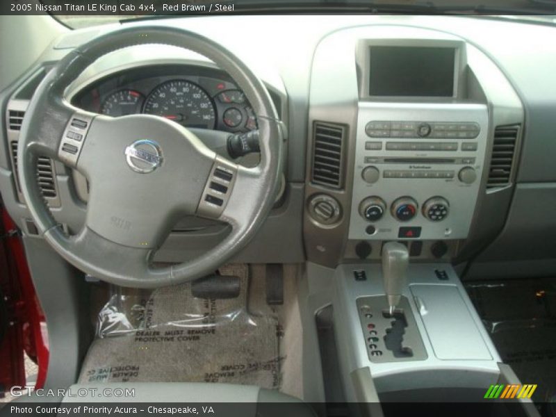 Red Brawn / Steel 2005 Nissan Titan LE King Cab 4x4