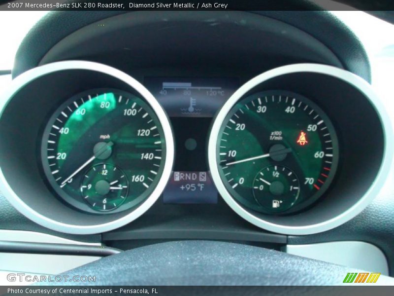Diamond Silver Metallic / Ash Grey 2007 Mercedes-Benz SLK 280 Roadster