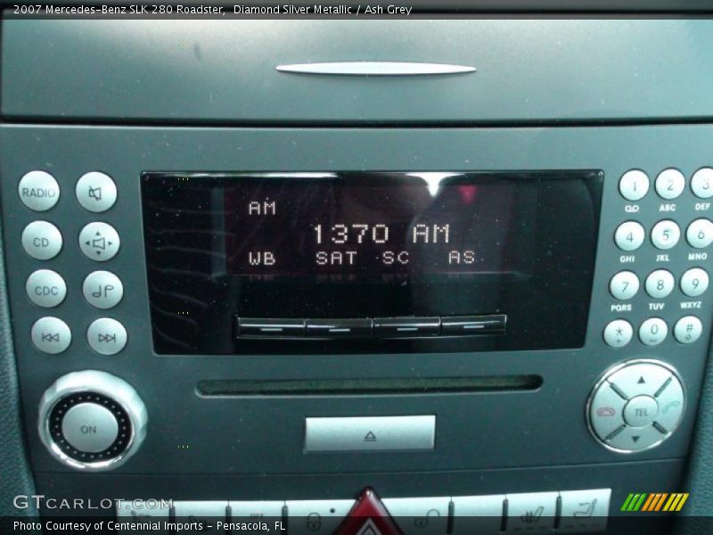 Diamond Silver Metallic / Ash Grey 2007 Mercedes-Benz SLK 280 Roadster