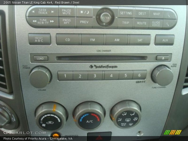 Red Brawn / Steel 2005 Nissan Titan LE King Cab 4x4