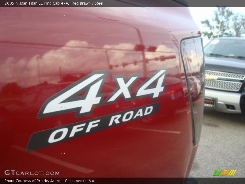 Red Brawn / Steel 2005 Nissan Titan LE King Cab 4x4