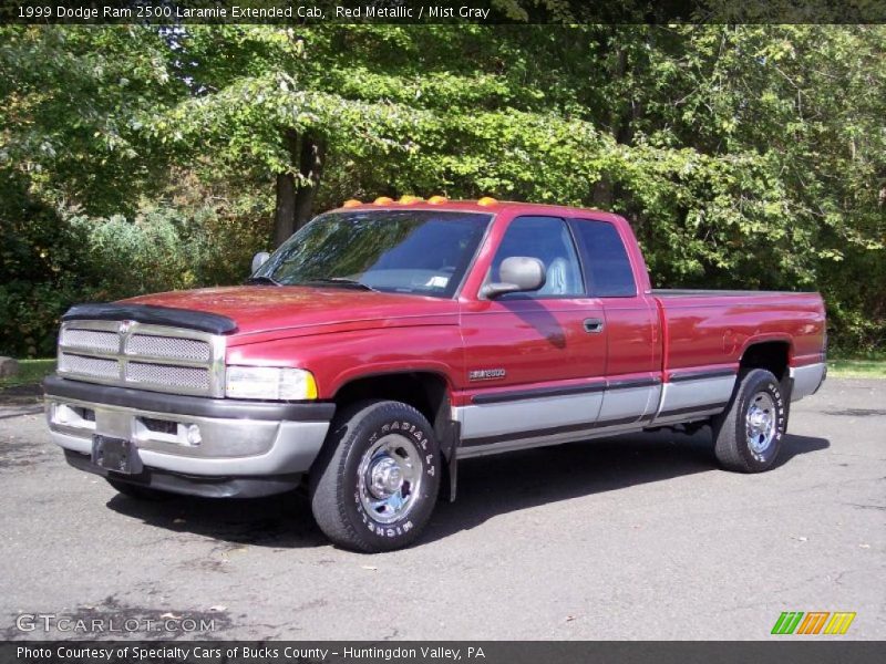 Red Metallic / Mist Gray 1999 Dodge Ram 2500 Laramie Extended Cab