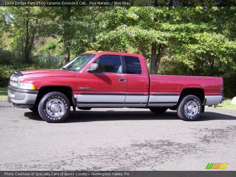 Red Metallic / Mist Gray 1999 Dodge Ram 2500 Laramie Extended Cab
