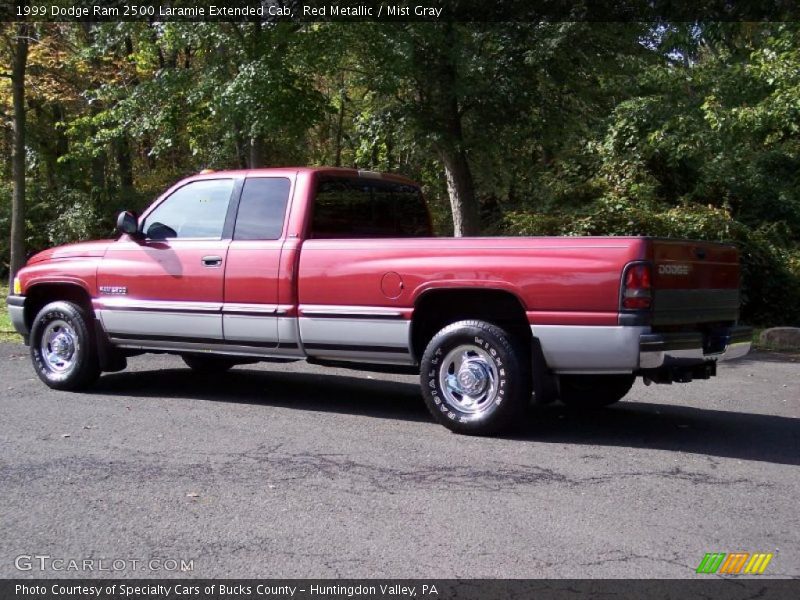 Red Metallic / Mist Gray 1999 Dodge Ram 2500 Laramie Extended Cab