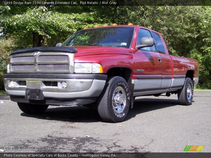 Red Metallic / Mist Gray 1999 Dodge Ram 2500 Laramie Extended Cab
