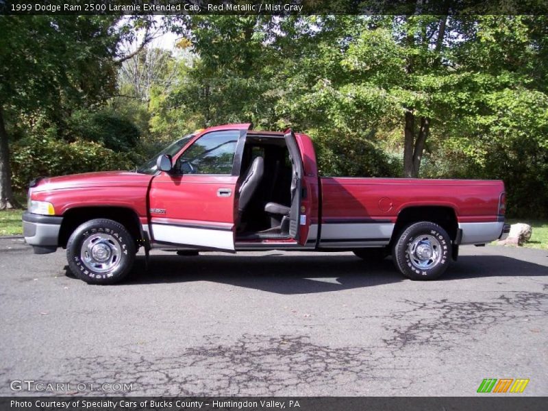 Red Metallic / Mist Gray 1999 Dodge Ram 2500 Laramie Extended Cab