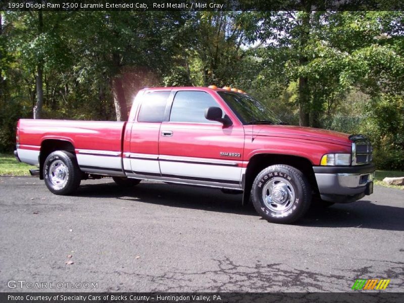 Red Metallic / Mist Gray 1999 Dodge Ram 2500 Laramie Extended Cab