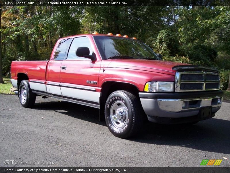 Red Metallic / Mist Gray 1999 Dodge Ram 2500 Laramie Extended Cab