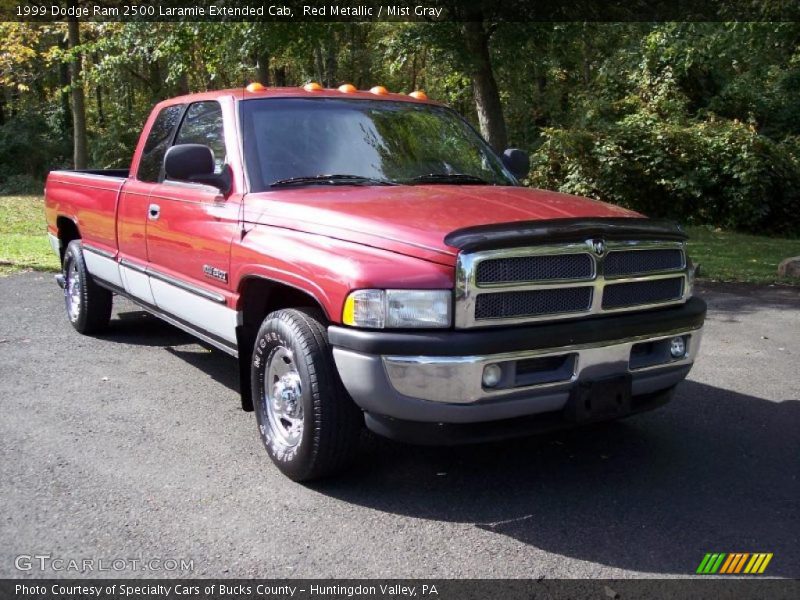 Red Metallic / Mist Gray 1999 Dodge Ram 2500 Laramie Extended Cab