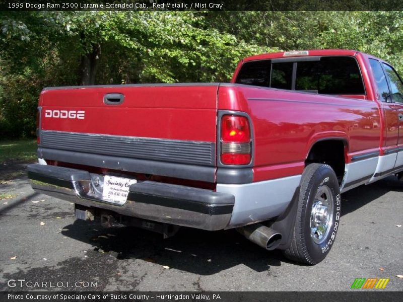 Red Metallic / Mist Gray 1999 Dodge Ram 2500 Laramie Extended Cab