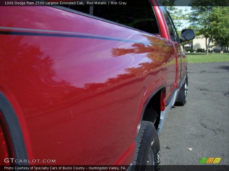 Red Metallic / Mist Gray 1999 Dodge Ram 2500 Laramie Extended Cab