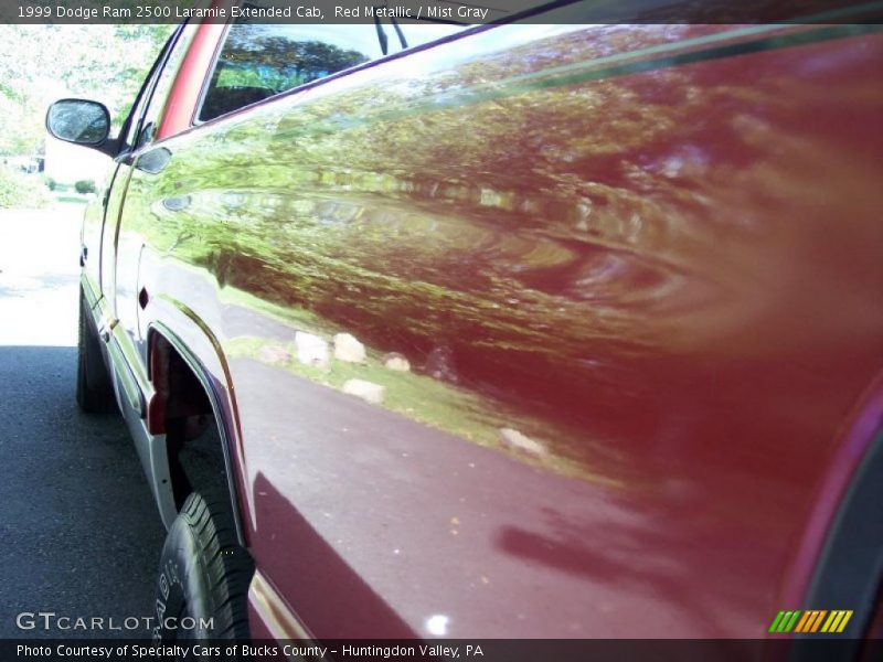 Red Metallic / Mist Gray 1999 Dodge Ram 2500 Laramie Extended Cab