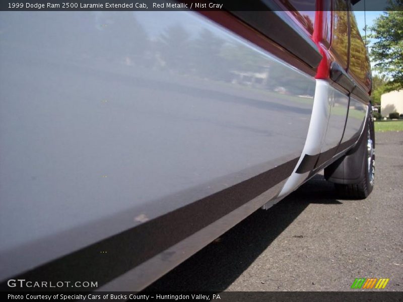 Red Metallic / Mist Gray 1999 Dodge Ram 2500 Laramie Extended Cab