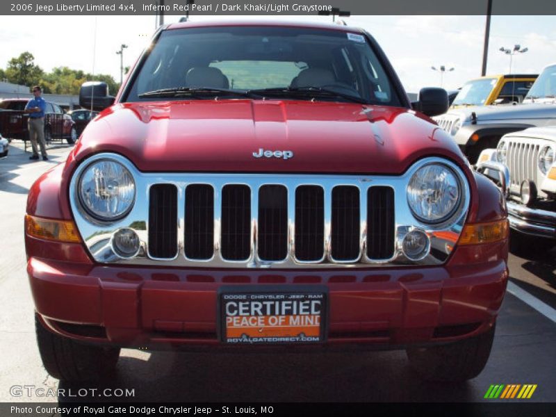 Inferno Red Pearl / Dark Khaki/Light Graystone 2006 Jeep Liberty Limited 4x4