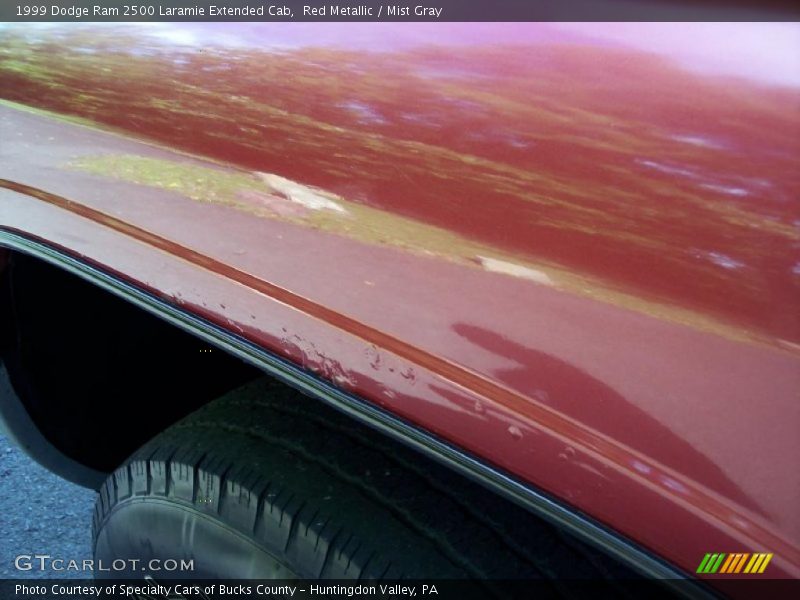Red Metallic / Mist Gray 1999 Dodge Ram 2500 Laramie Extended Cab