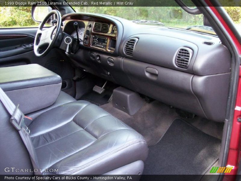 Red Metallic / Mist Gray 1999 Dodge Ram 2500 Laramie Extended Cab