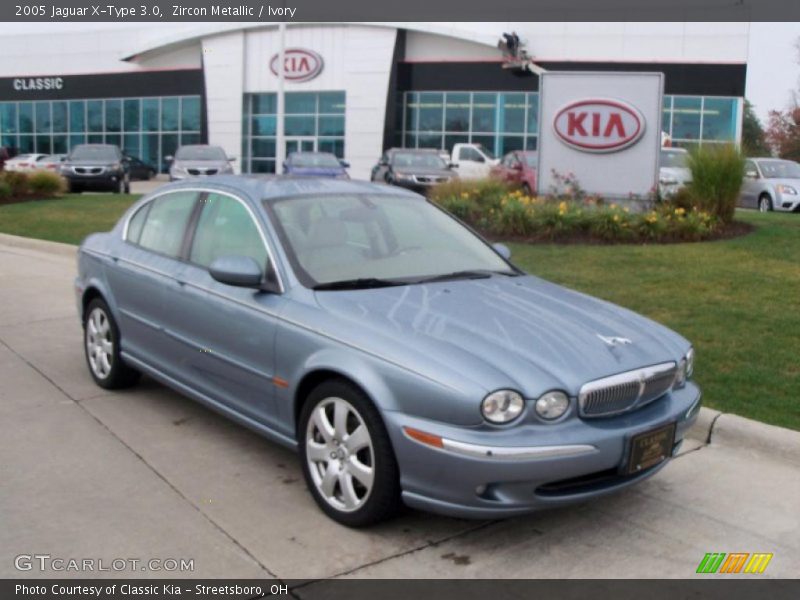 Zircon Metallic / Ivory 2005 Jaguar X-Type 3.0