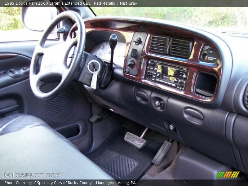 Red Metallic / Mist Gray 1999 Dodge Ram 2500 Laramie Extended Cab