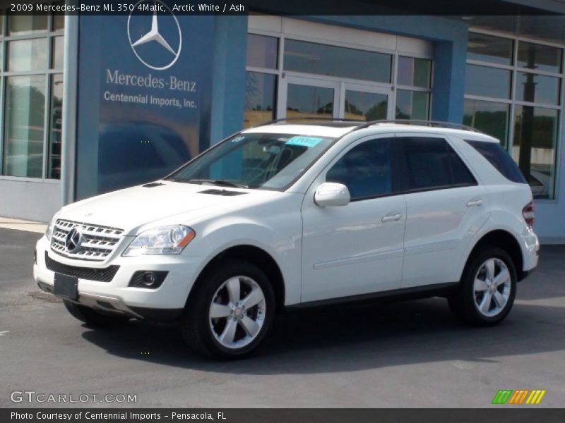 Arctic White / Ash 2009 Mercedes-Benz ML 350 4Matic