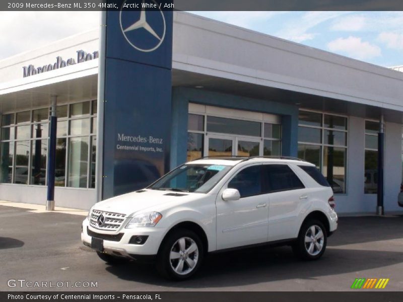 Arctic White / Ash 2009 Mercedes-Benz ML 350 4Matic