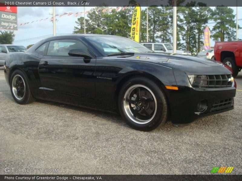 Black / Gray 2010 Chevrolet Camaro LS Coupe