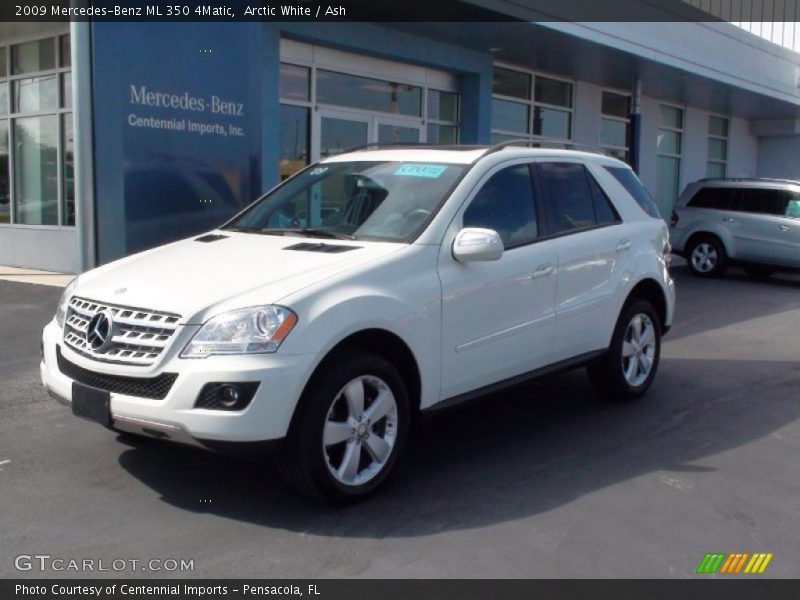 Arctic White / Ash 2009 Mercedes-Benz ML 350 4Matic